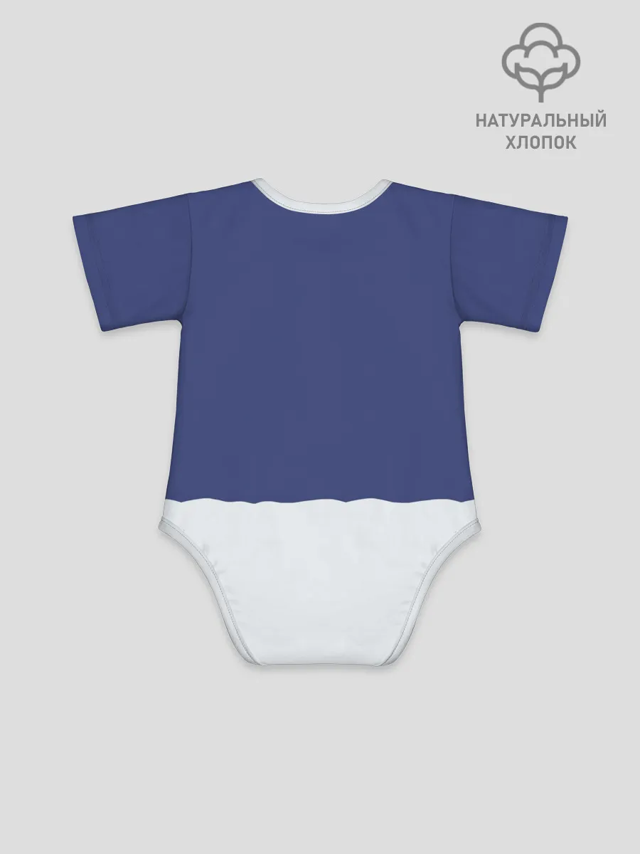 Детское боди / Санта в трубе с Оленем