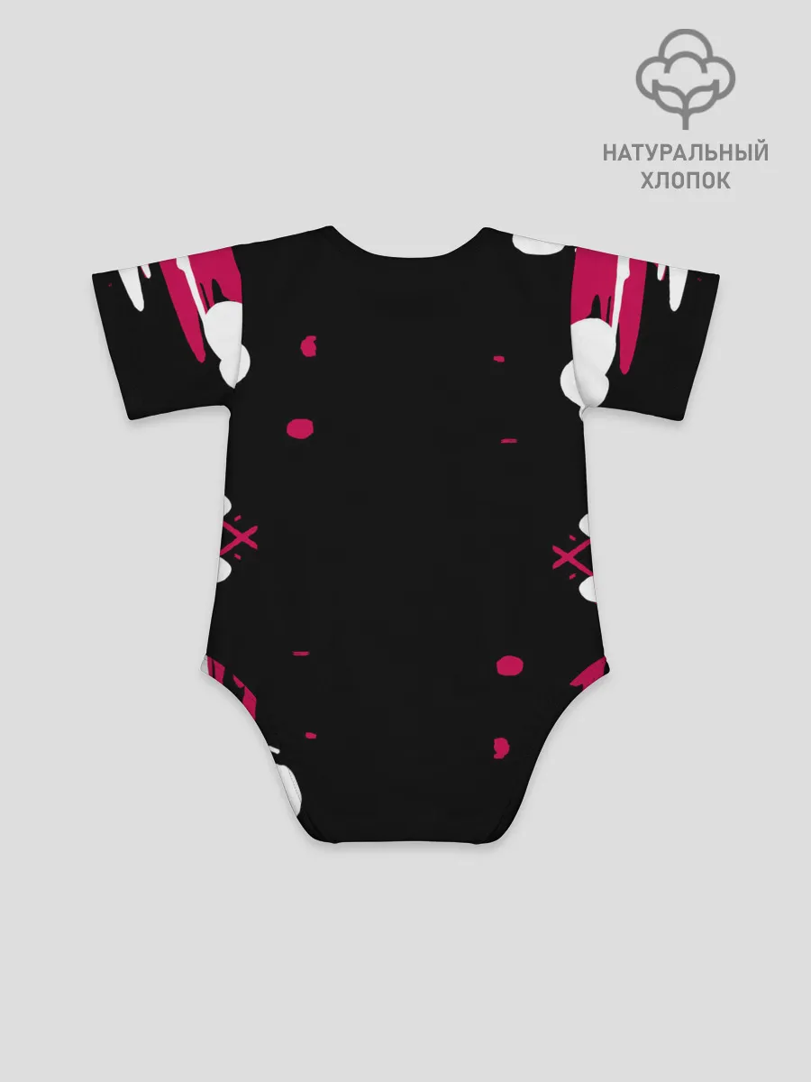 Детское боди / Игра в кальмара x Кот,