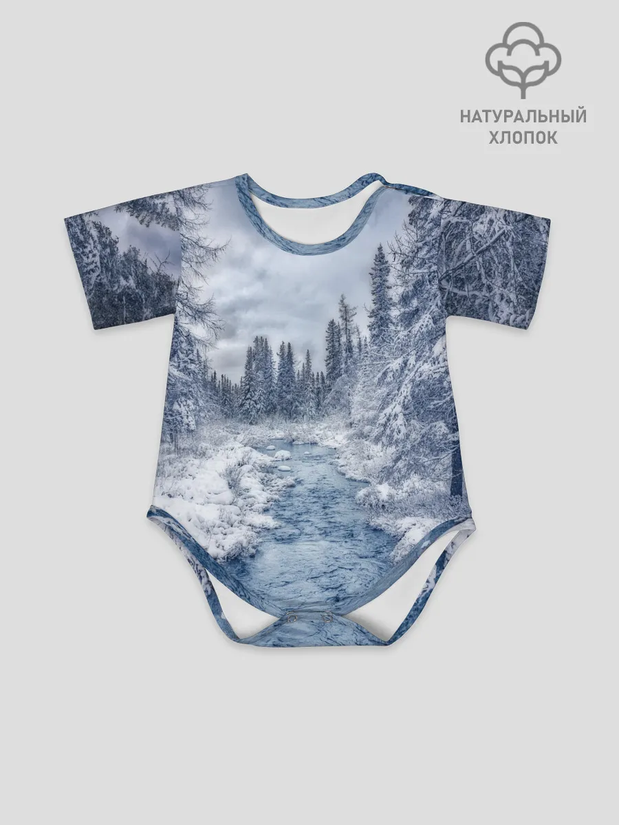 Детское боди / СНЕЖНЫЙ ПЕЙЗАЖ