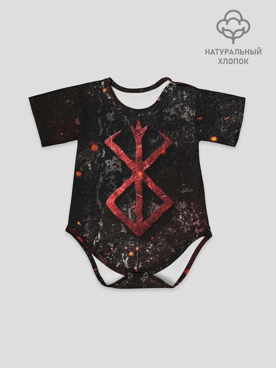 Детское боди / BERSERK LOGO GRUNGE RED
