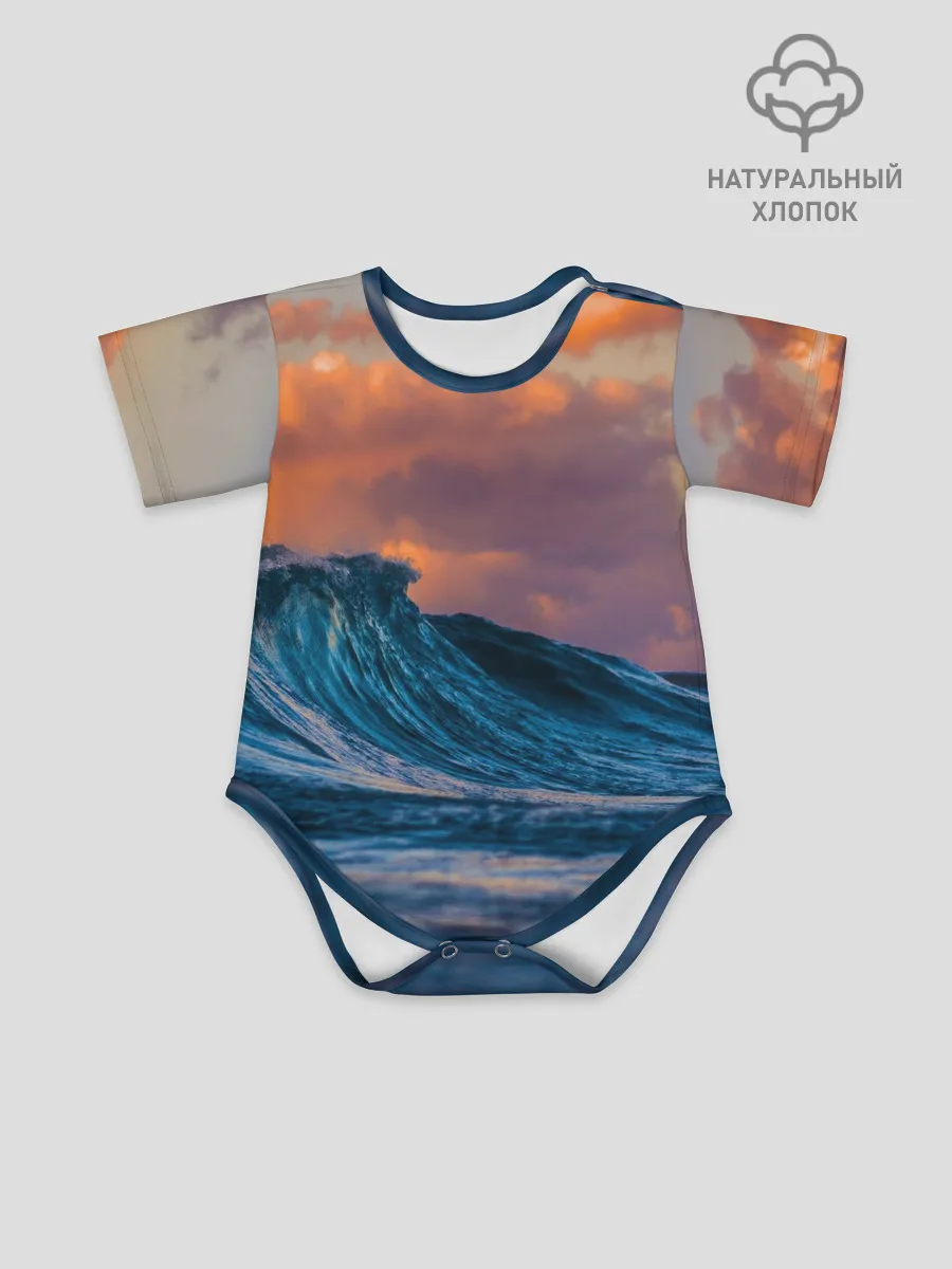 Детское боди / Закат над волной