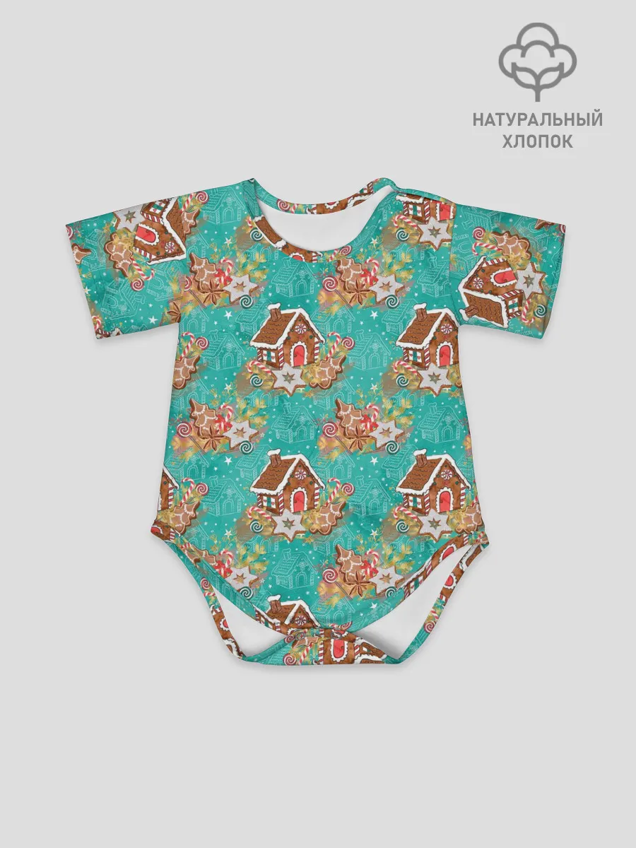 Детское боди / Рождественские пряники паттерн