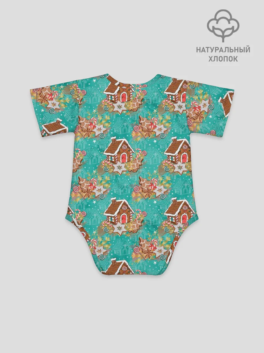 Детское боди / Рождественские пряники паттерн