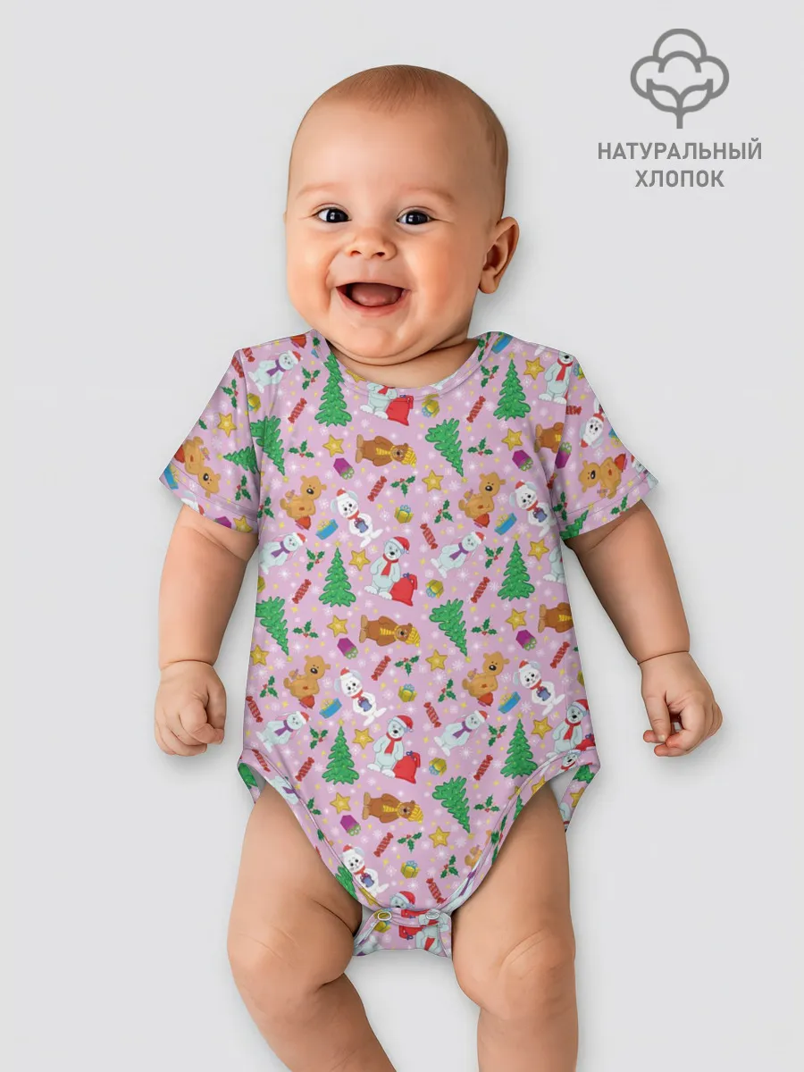 Детское боди / Новогодние Зверюшки