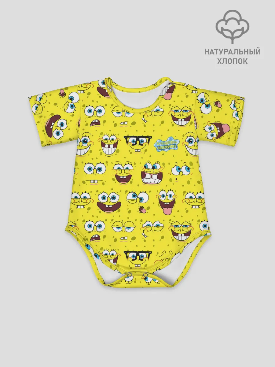 Детское боди / Губка Боб паттерн