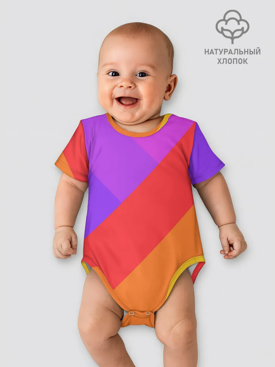 Детское боди / РАДУЖНАЯ ГЕОМЕТРИЯ / RAINBOW GEOMETRY