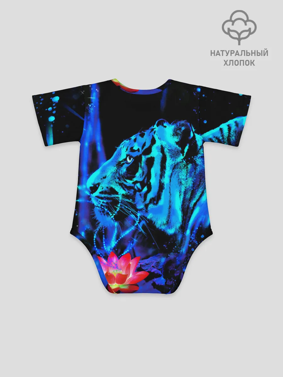Детское боди / Синий водяной тигр