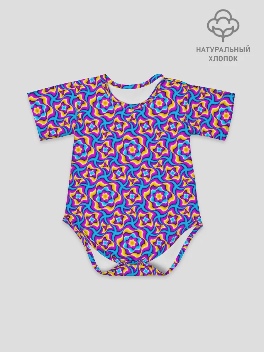 Детское боди / Красочный фон с цветами