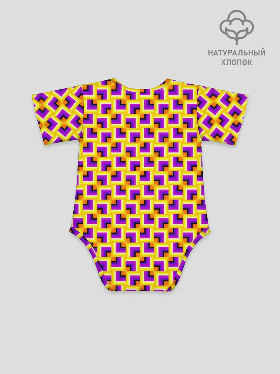 Детское боди / Фон с квадратами