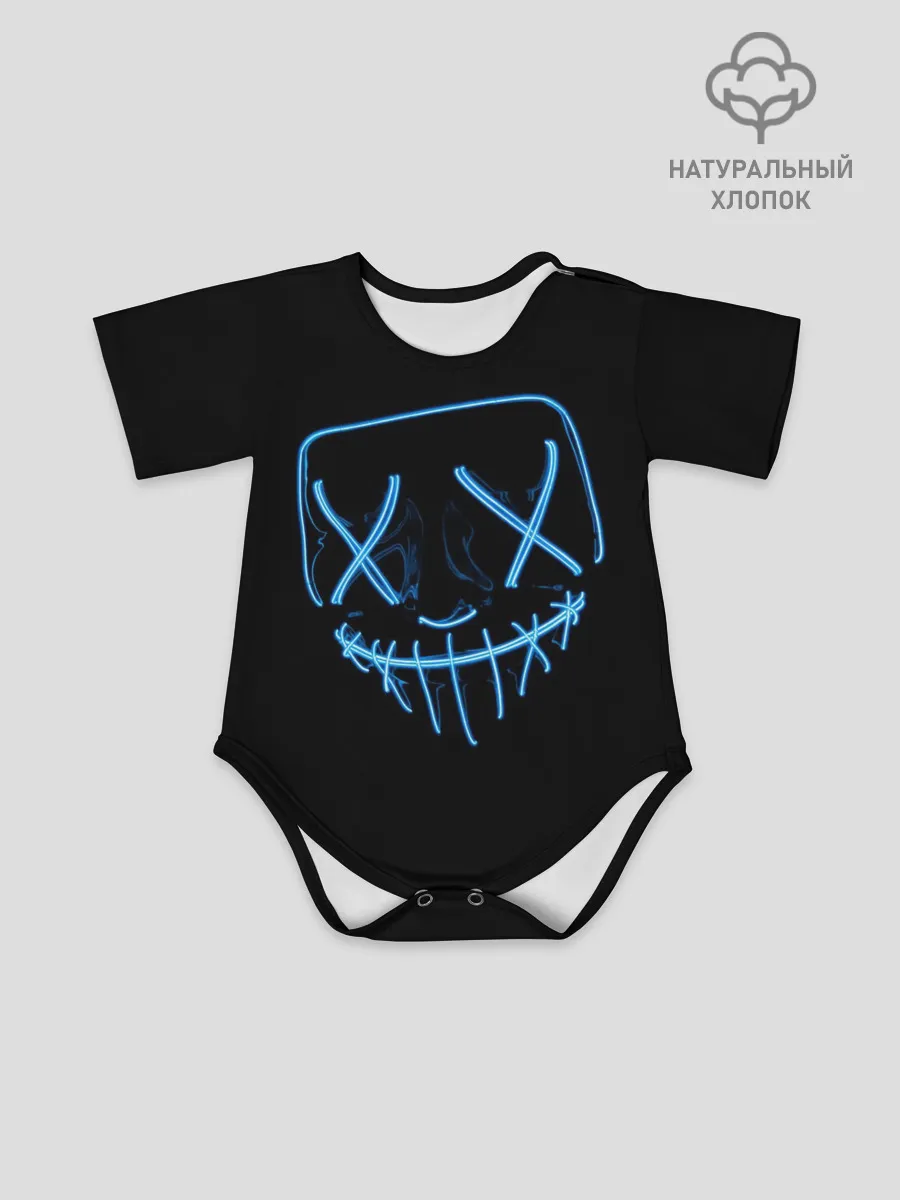 Детское боди / Неоновая маска Хэллоуина