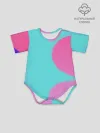 Детское боди / Розово-голубой градиент