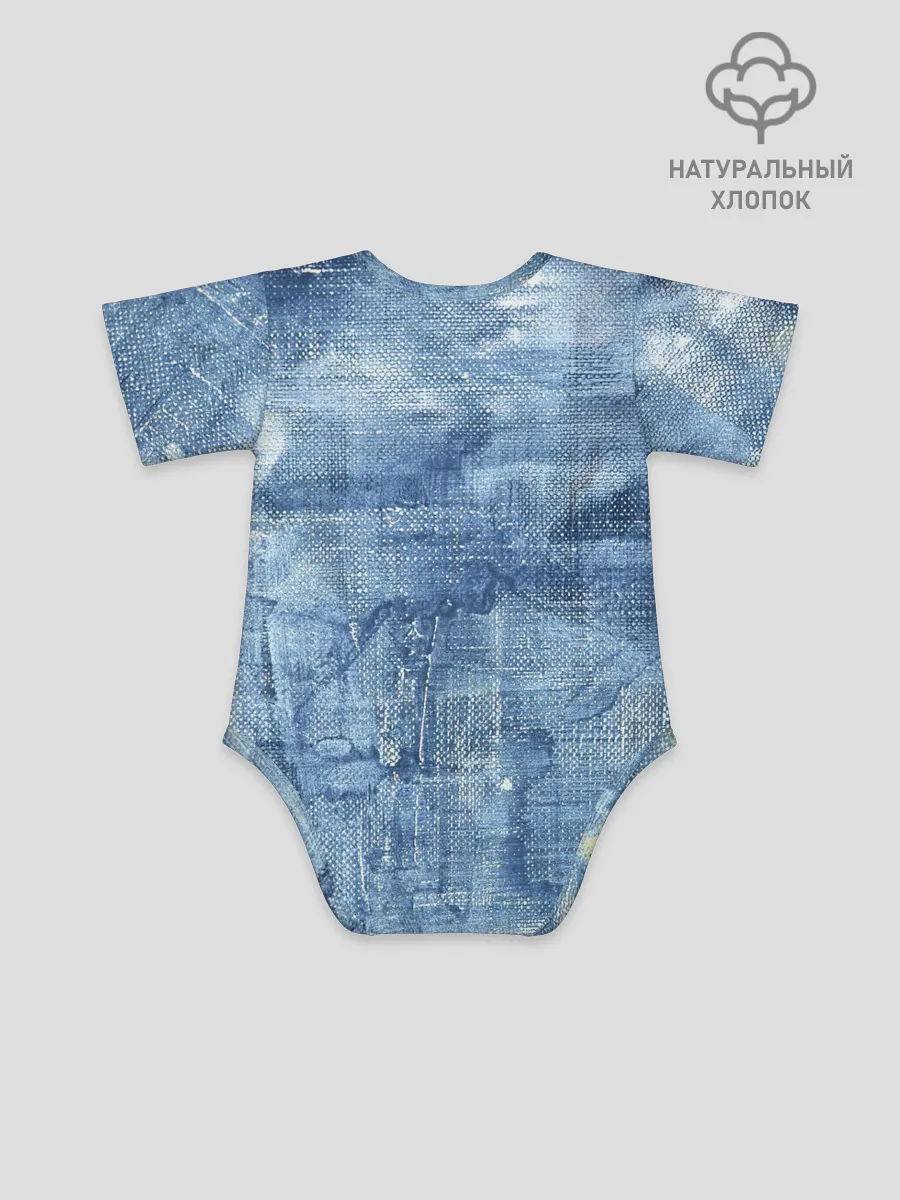 Детское боди / Джинсовые мазки