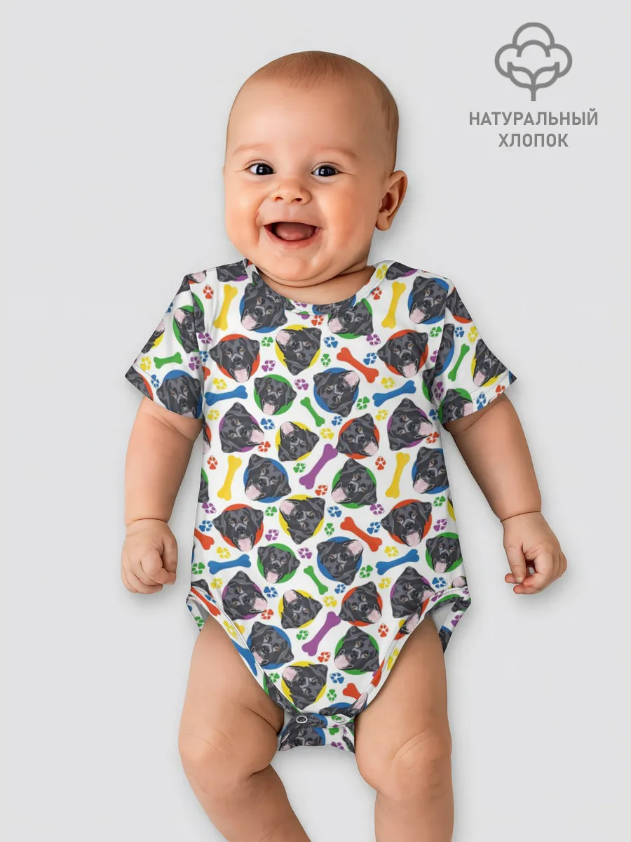 Детское боди / Чёрный Лабрадор