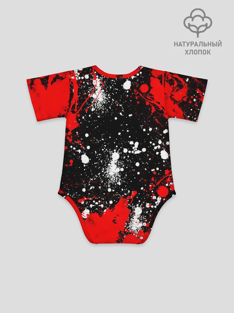 Детское боди / Free Fire: Брызги и капли красок.