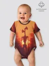 Детское боди / СИРЕНОГОЛОВЫЙ НА ЗАКАТЕ