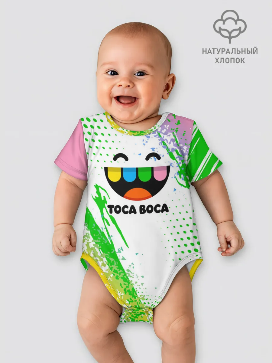 Детское боди / Toca Boca: Улыбашка.