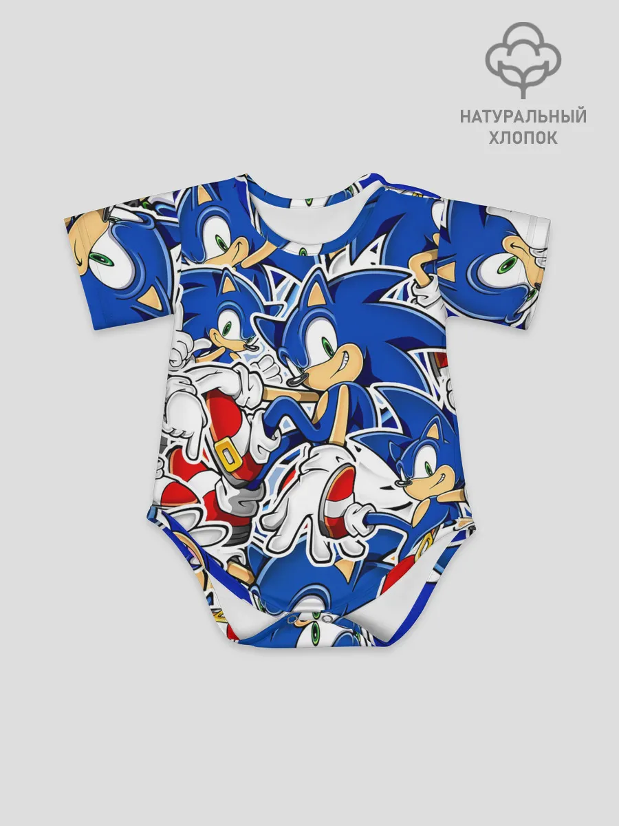 Детское боди / SONIC ПАТТЕРН / СОНИК