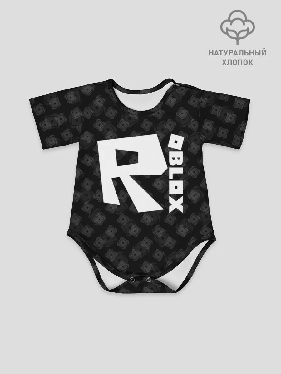 Детское боди / РОБЛОКС ПАТТЕРН ЛОГОТИП