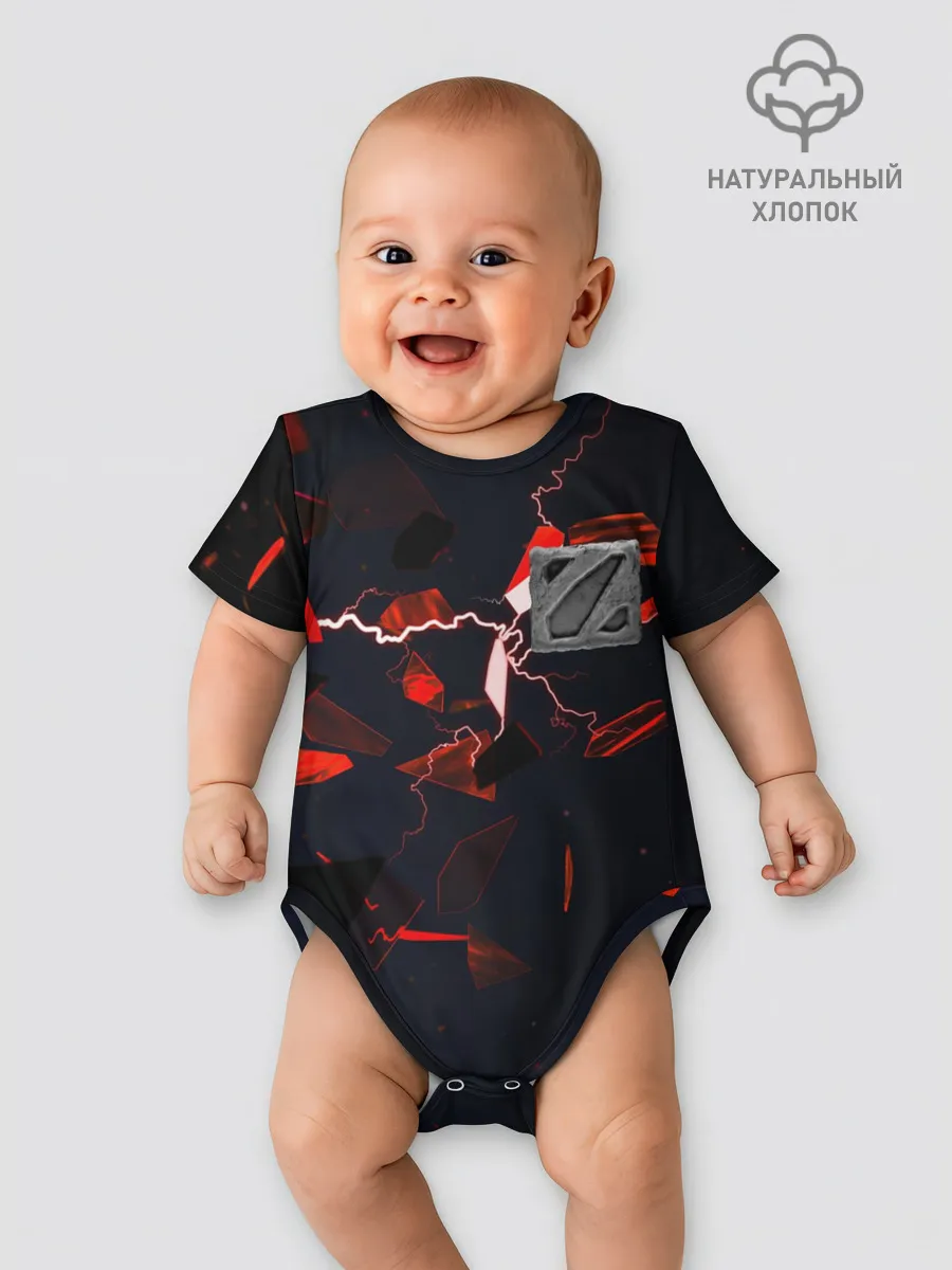 Детское боди / DOTA 2 | 3D плиты и молния