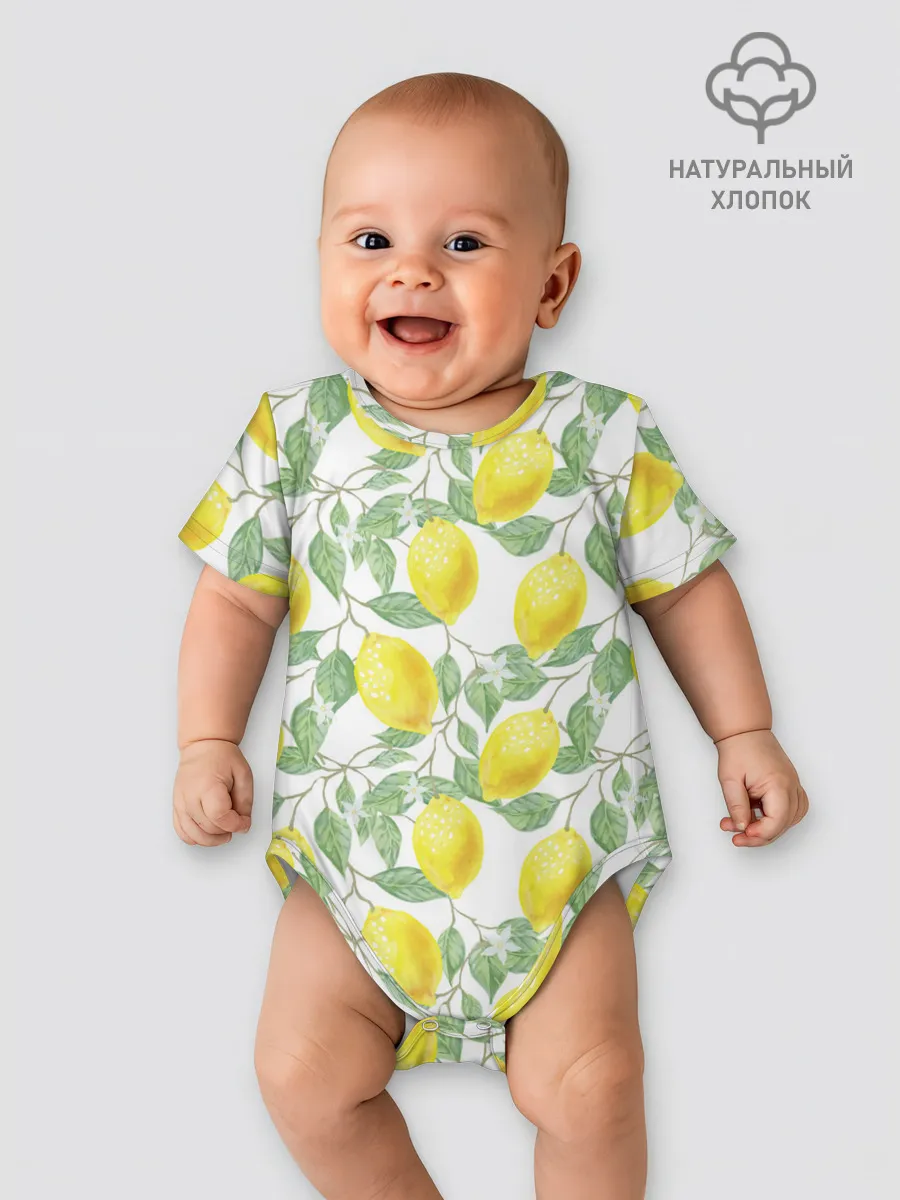 Детское боди / Лимоны 3d