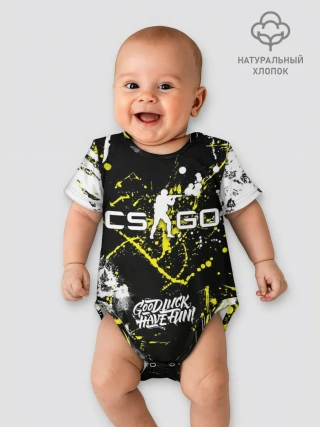 Детское боди / CS:GO Брызги красок