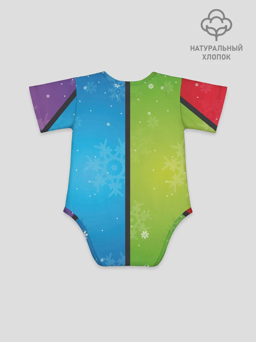 Детское боди / Цветное рождество Snowflake