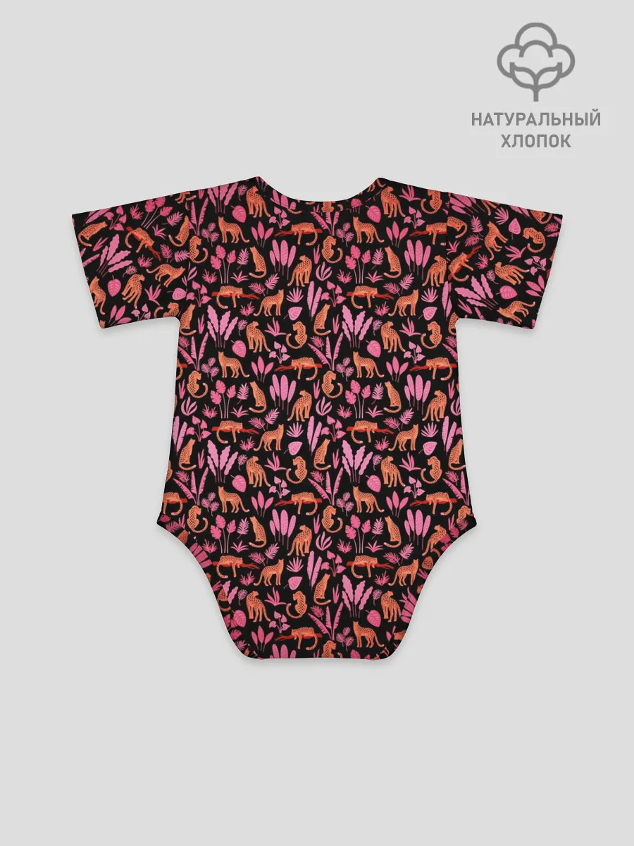 Детское боди / ГЕПАРД В ЛИСТВЕ