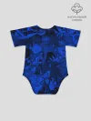 Детское боди / SONIC BLUE PATTERN | СИНИЙ ЁЖ