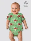 Детское боди / Грибы Мухоморы паттерн
