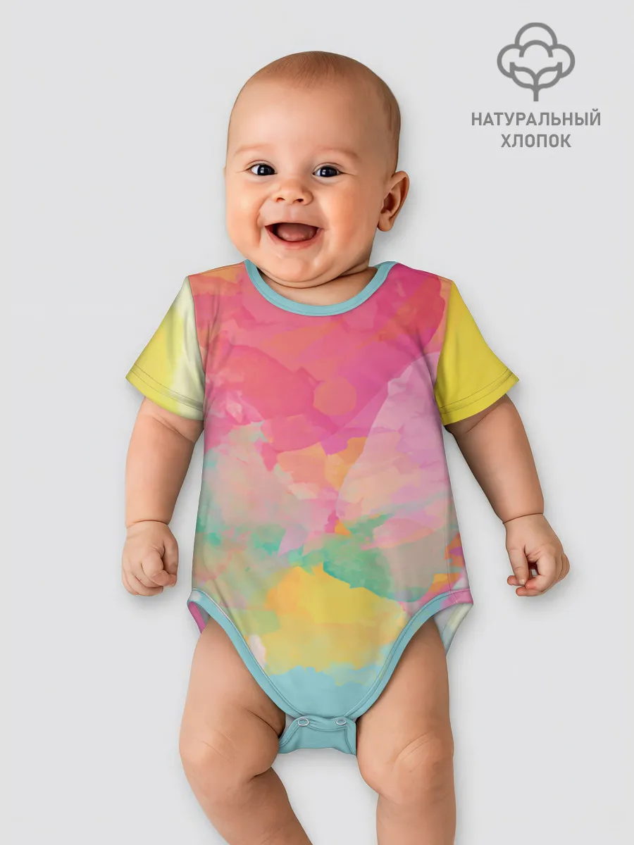 Детское боди / Радужная акварель