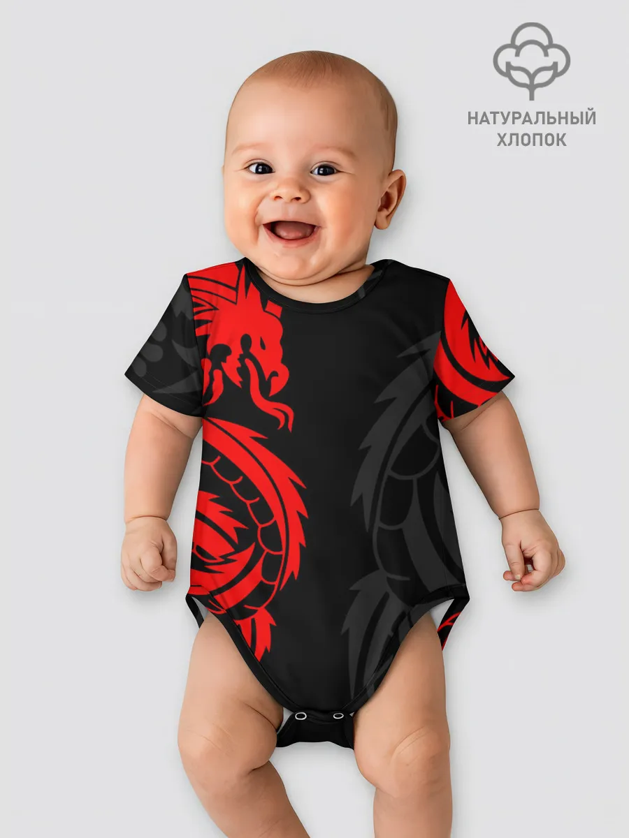 Детское боди / КРАСНЫЙ ДРАКОН ТАТУ / RED DRAGON TATTOO