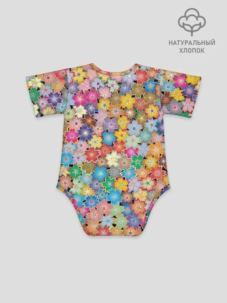 Детское боди / цветы цветочки