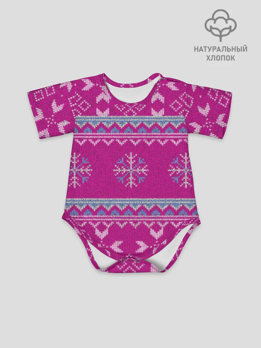 Детское боди / Свитер со снежинками.