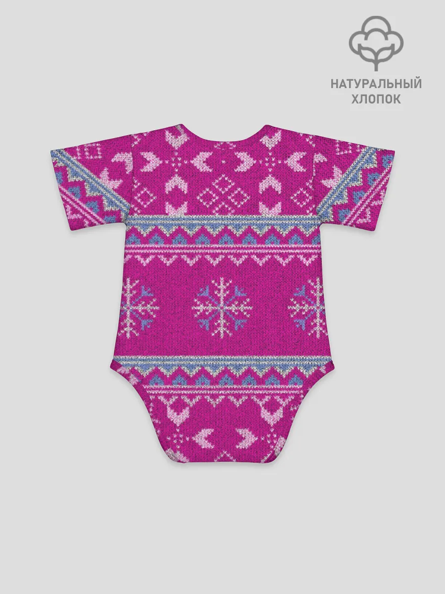 Детское боди / Свитер со снежинками.