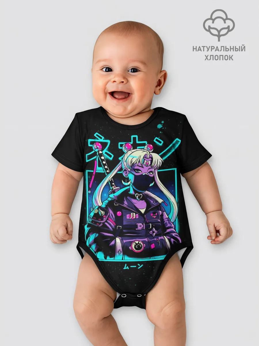 Детское боди / Сейлор Мун неон