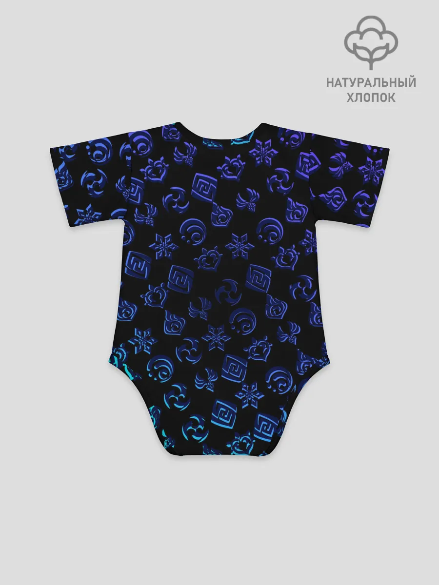 Детское боди / Genshin Impact | NEON PATTERN SYMBOL