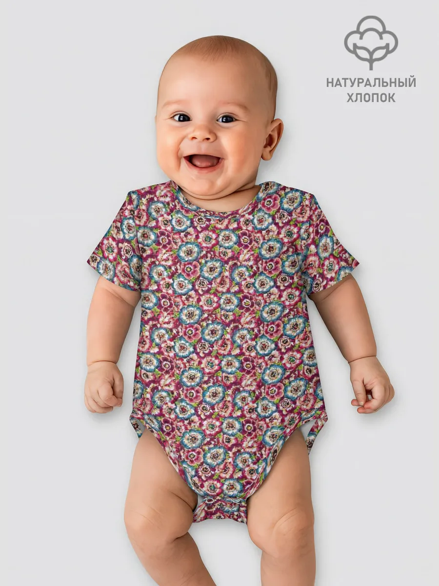 Детское боди / Васильковое поле