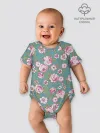 Детское боди / Поле розовых цветов