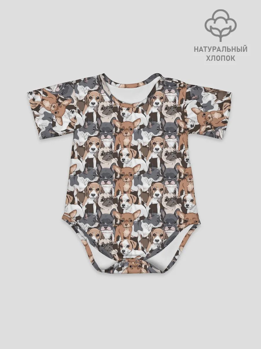 Детское боди / Щенки Разных Пород