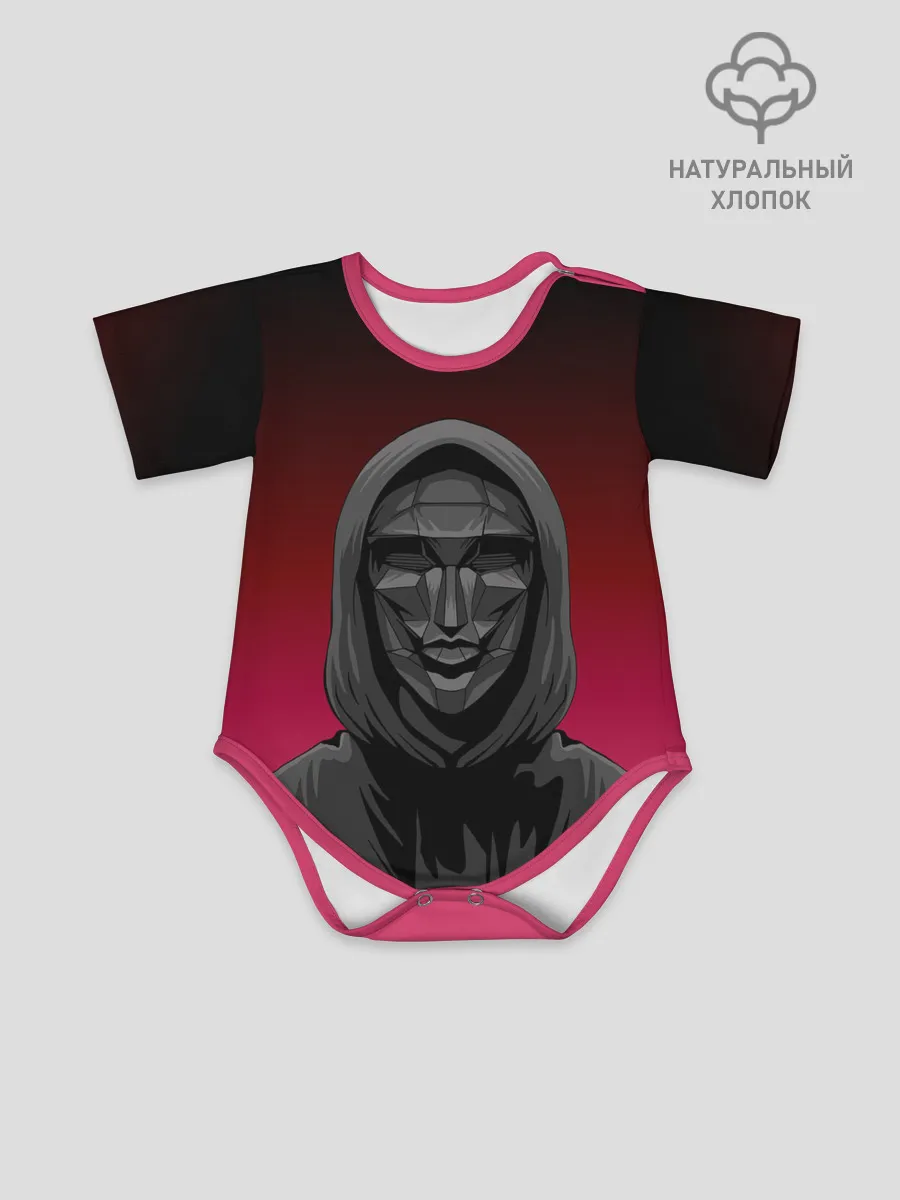 Детское боди / Распорядитель игры на черно розовом фоне