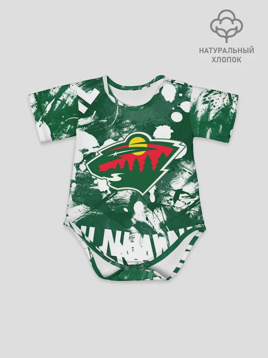 Детское боди / Minnesota Wild, Миннесота Уайлд