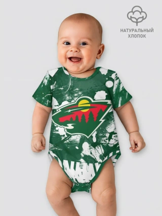 Детское боди / Minnesota Wild, Миннесота Уайлд