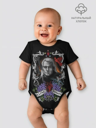 Детское боди / ГЕРАЛЬТ КРАСОЧНЫЙ ПОСТЕР / ГЕРАЛЬ ИЗ РИВИИ