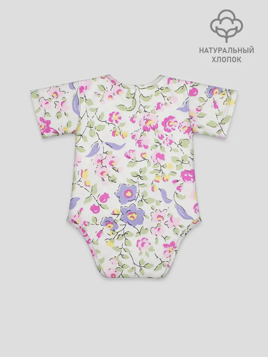 Детское боди / Яркие весенние цветы