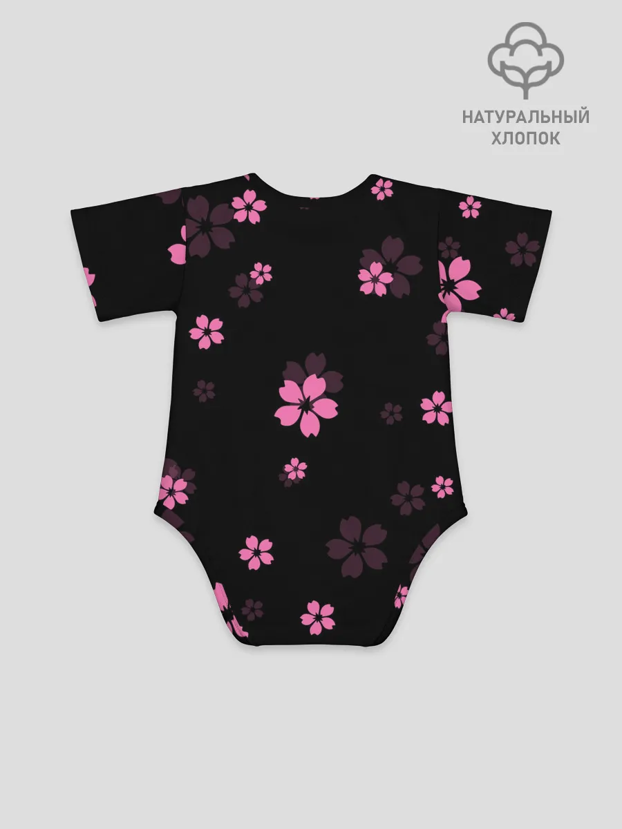 Детское боди / САКУРА ВИШНЯ ЛЕПЕСТКИ