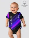Детское боди / MERCEDES-BENZ / МЕРСЕДЕС-БЕНЗ / ПУРПУРНЫЙ