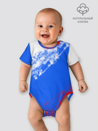 Детское боди / Флаг РФ триколор