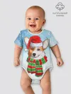 Детское боди / Новогодний Корги / New Years Corgi