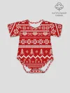 Детское боди / Праздничный новогодний узор