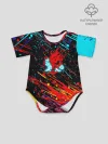 Детское боди / Cyberpunk 2077 Цветные брызги.